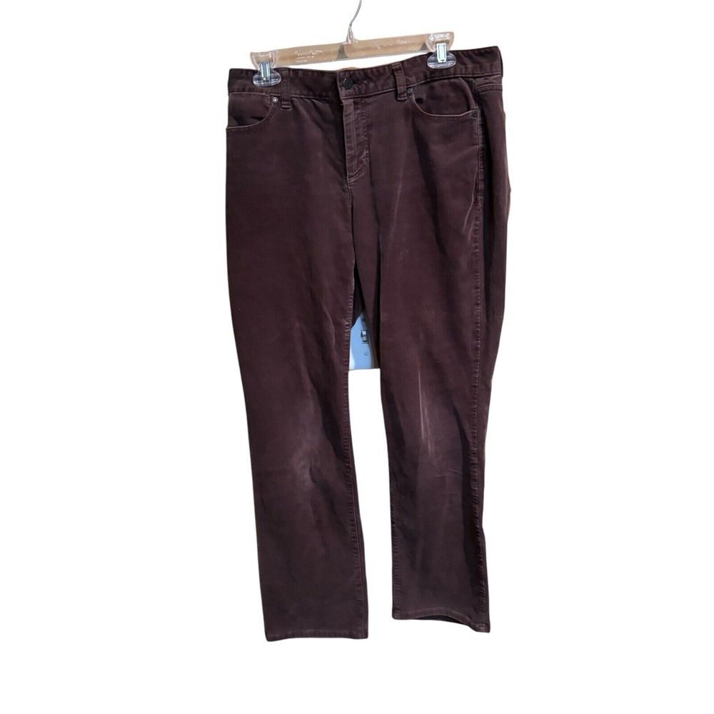 Talbots Women's Brown Corduroy Pants Curvy Fit‎ Size 10 5 Pocket